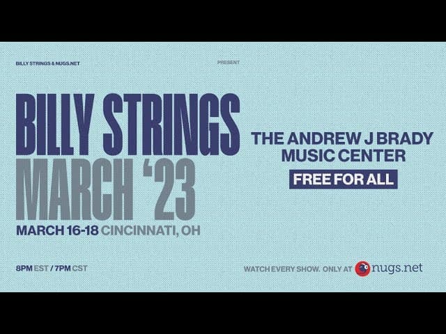 Billy Strings 3/16/2023 Cincinnati, OH Thumbnail