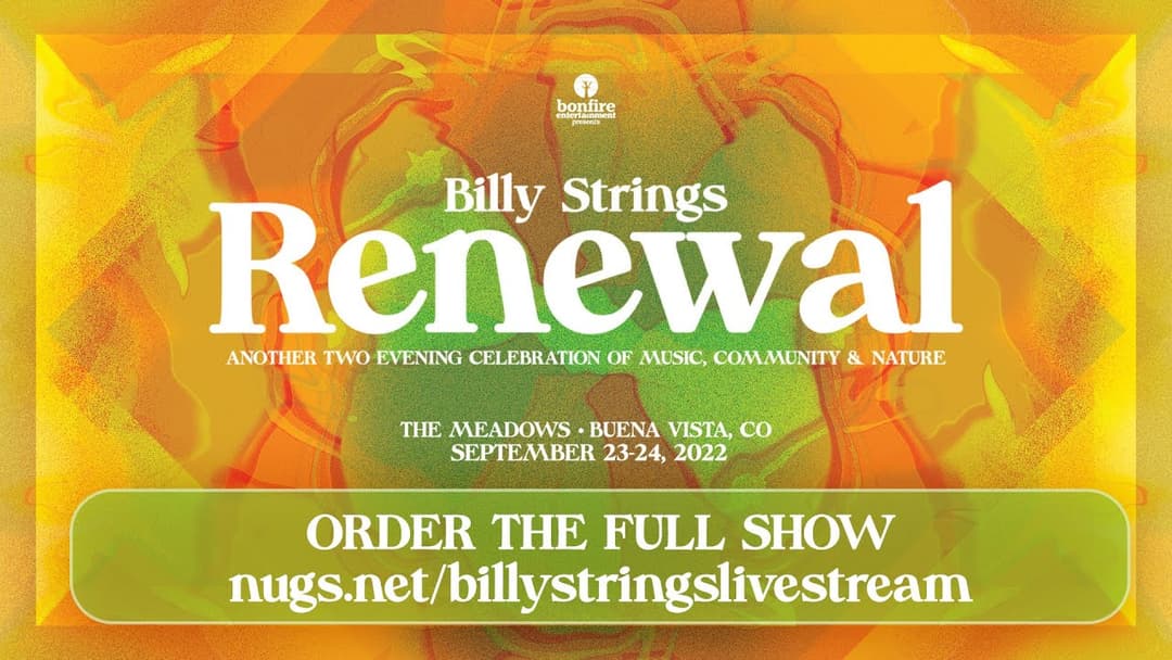 Billy Strings Renewal Festival First Song Preview 9/24/22 Thumbnail