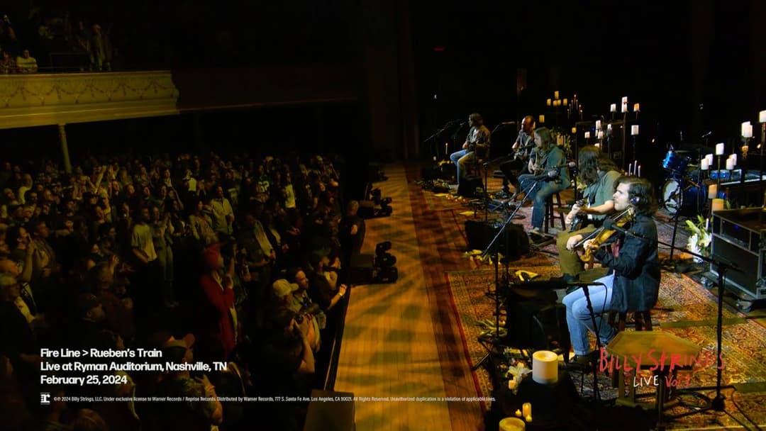 Billy Strings - Fire Line / Reuben's Train (Live at Ryman Auditorium, Nashville, TN 2/25/24) Thumbnail