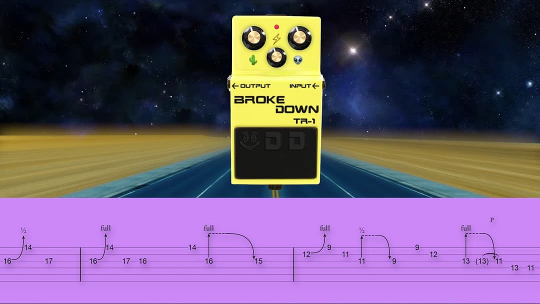 Country Guitar Lesson! Tablature "Broke Down" Daniel Donato! Cosmic Country! Thumbnail