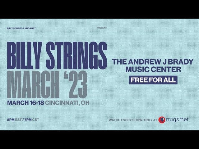 Billy Strings 3/17/2023 Cincinnati, OH Thumbnail