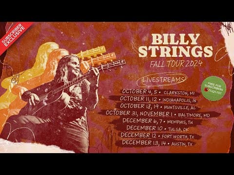 Billy Strings -10/5/2024 Clarkston, MI Thumbnail