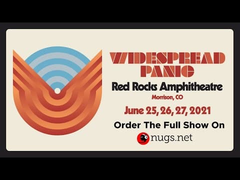 We’re LIVE with Widespread Panic's return to Red Rocks!!! Watch a FREE First Song Preview Thumbnail