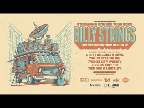 Billy Strings Streaming Strings 2020 Tour Thumbnail