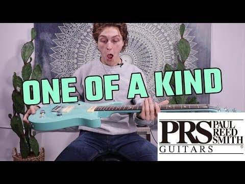 Playing a ONE OF A KIND electric guitar straight out of the box! Unboxing, reacting, and shredding! Thumbnail