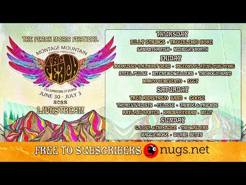 Billy Strings LIVE at #ThePeach Music Festival 6/30/22 Thumbnail