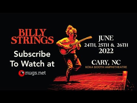 Billy Strings June 23, 2022 Cary, NC Thumbnail